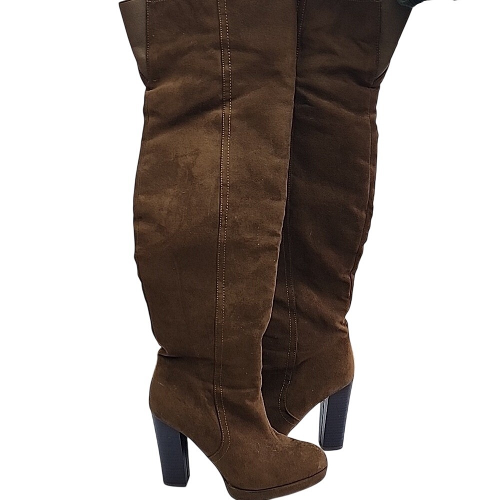 Suede like knee high boots size 7